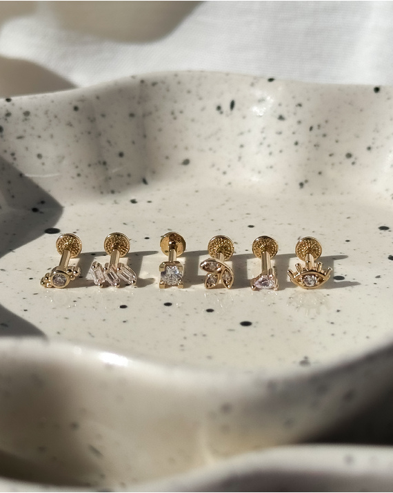 Aranyból készült piercingek Aranyból készült piercingek